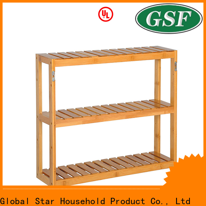 GSH Latest wooden bathroom shelves factory for sale