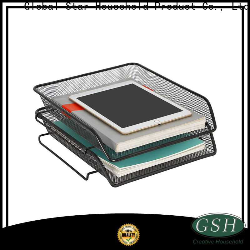 GSH metal letter tray organizer factory on sale