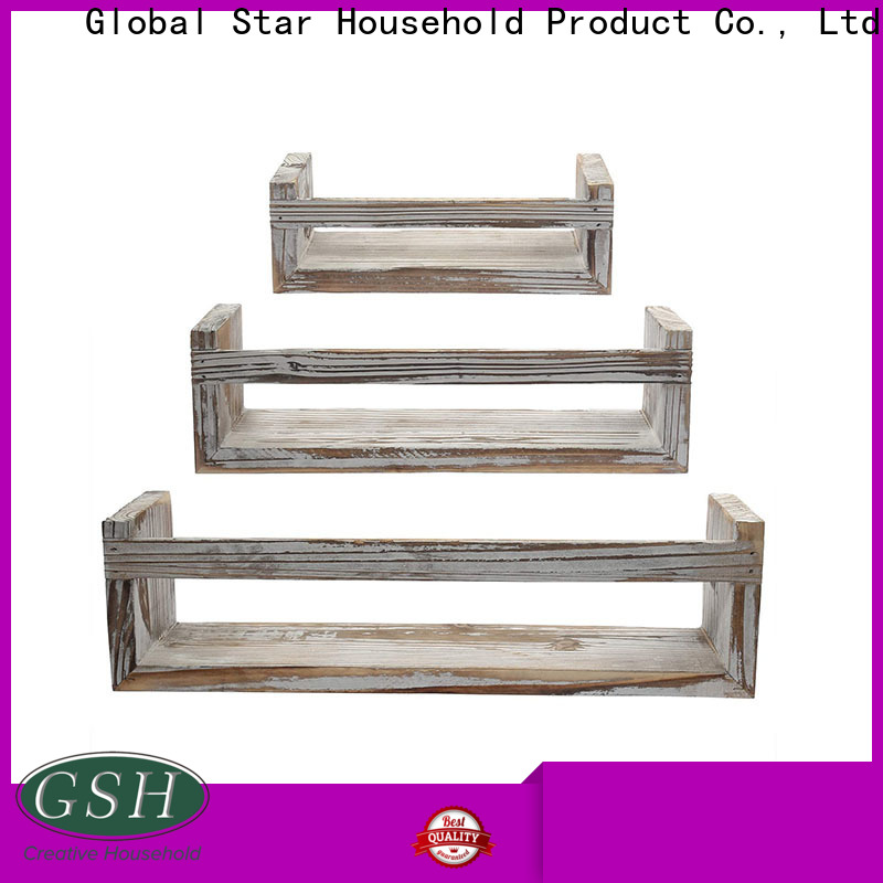GSH small white decorative shelves company bulk production