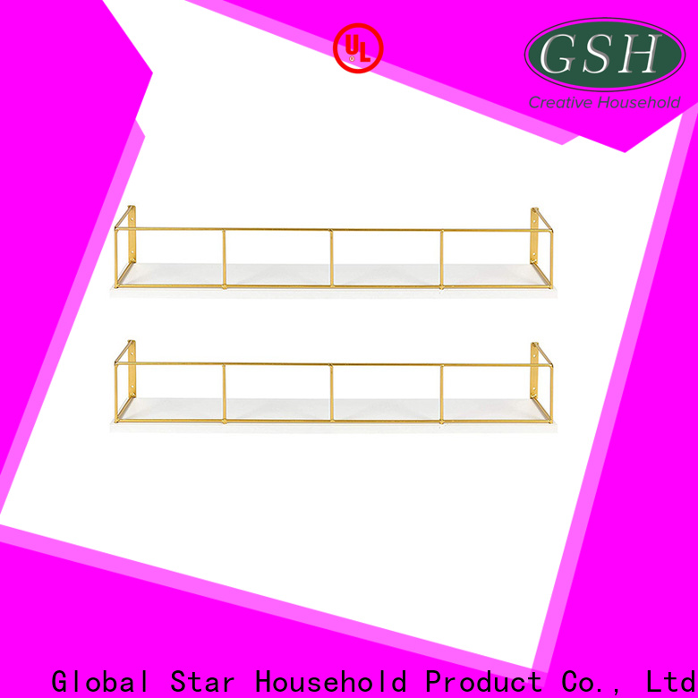 GSH decorative metal wall shelves for business for sale