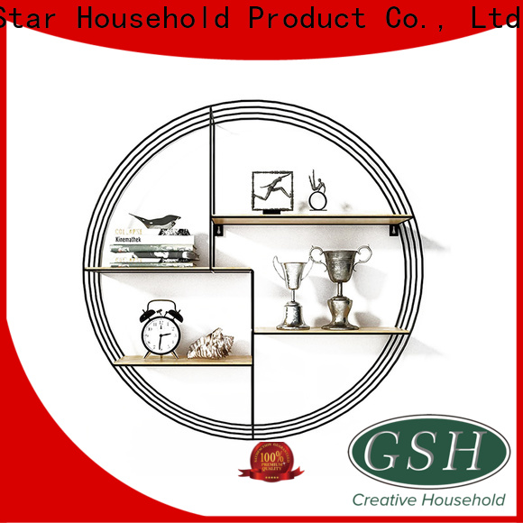 GSH dark wood wall shelves manufacturers on sale