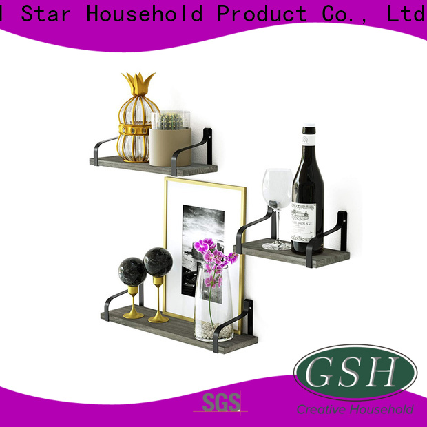 Custom wall hung shelves Supply for promotion