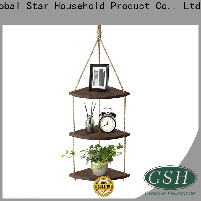 GSH Custom white hanging wall shelves for business for promotion