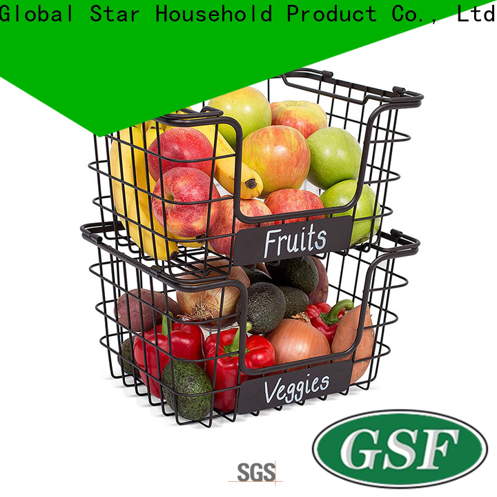 GSH Wholesale 3 tier fruit basket stand for business on sale