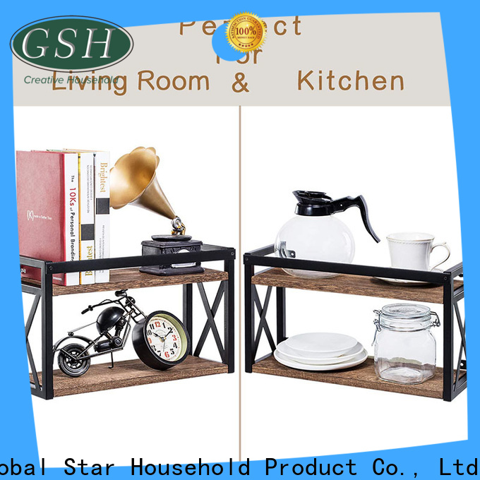 Custom wall mounted wooden shelves for business bulk production