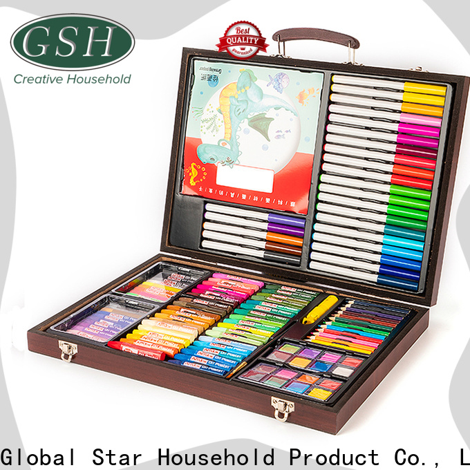 GSH wooden art box set factory bulk buy