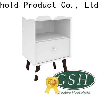 GSH Top wood end tables with drawers factory bulk buy