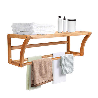 Bamboo Wall rack Mounting Towel Rack Towel Bars GSH476