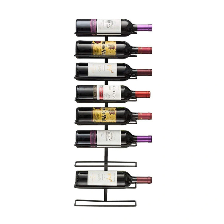 Wall Mount Wine Rack Holds 9 Bottles metal GSH003