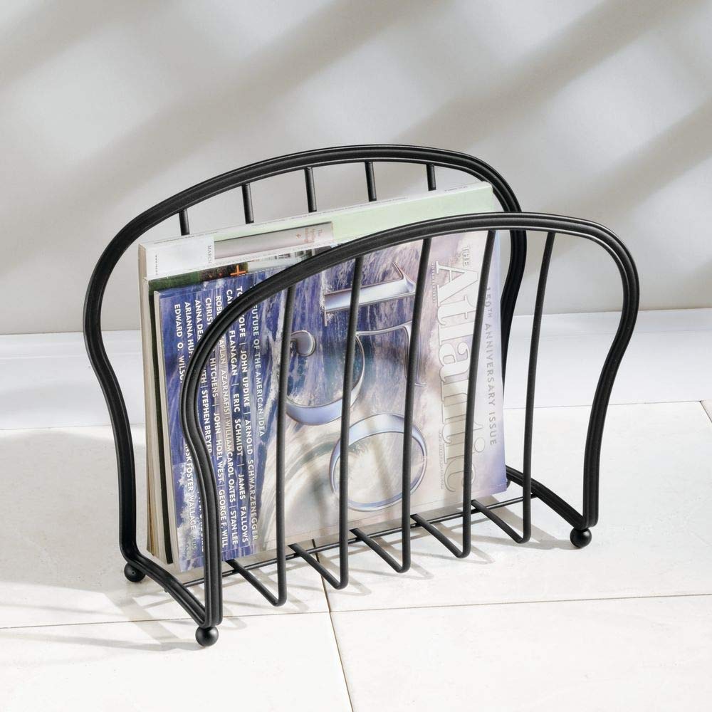 Metal Wire Magazine Holder, Organizer Standing Rack Gsh141