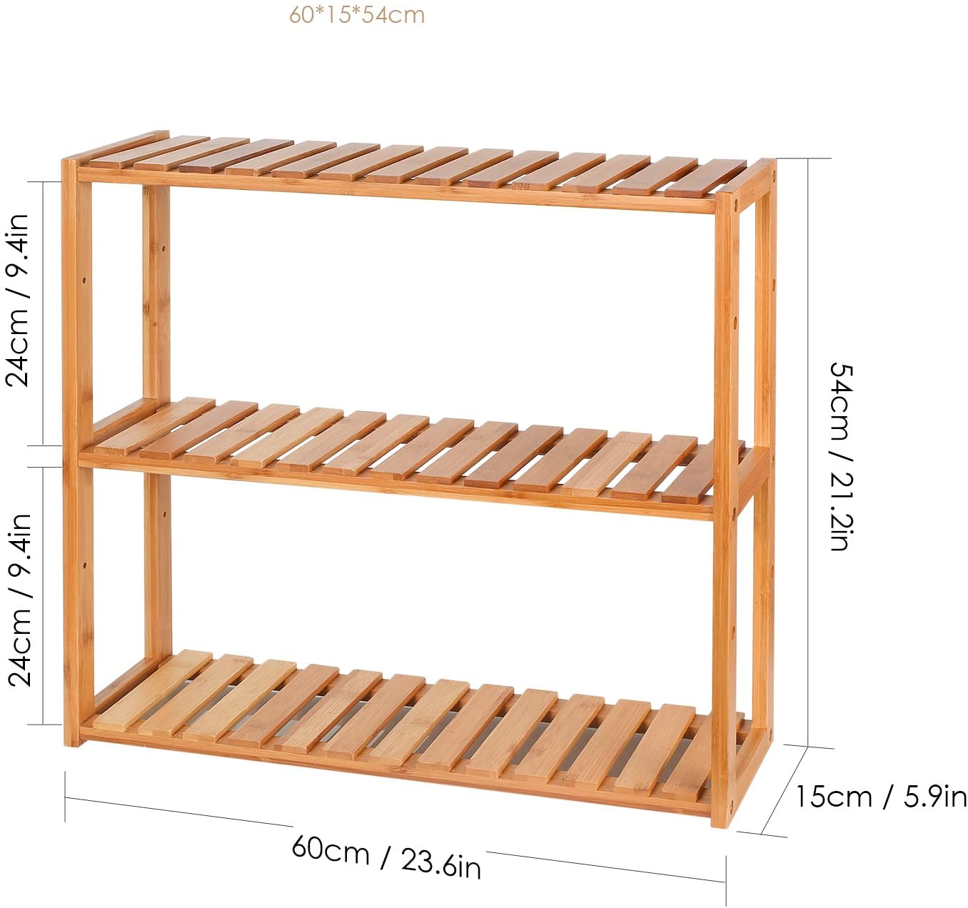 Bamboo Shoe Rack Bathroom Shelf Flower Shelf Gsh207