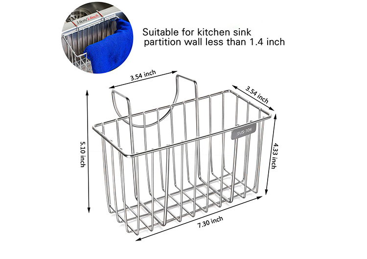 kitchen sink sponge and soap bottle rack