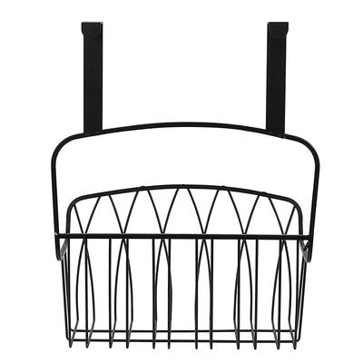 Black Diversified Twist Wall Mounted Wire  Storage  Basket Over The Cabinet Door Gsh604