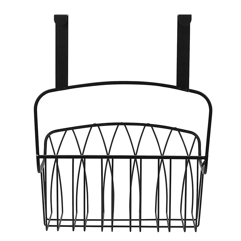 Black Diversified Twist Wall Mounted Wire  Storage  Basket Over The Cabinet Door Gsh604