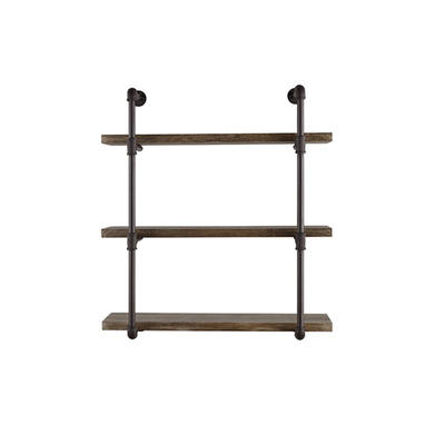 Wooden Metal Living room wall shelf with 3 Tier - GSH428