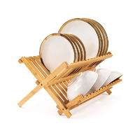 Folding Bamboo Dish Drying Rack  GSH065
