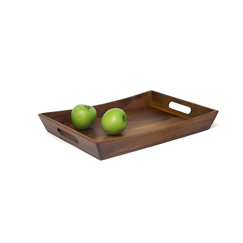 Wooden Food Serving Tray Curved Serving Tray GSH513