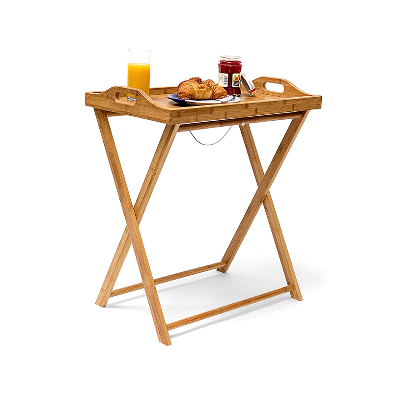 Bamboo Tray Table side table folding table with Serving Tray Bamboo GSH517