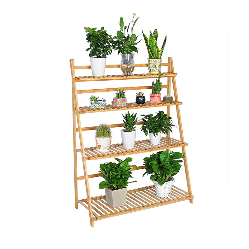 4 Tier Bamboo Bathroom Shelf Plant Shelf Floor Shelf GSH208