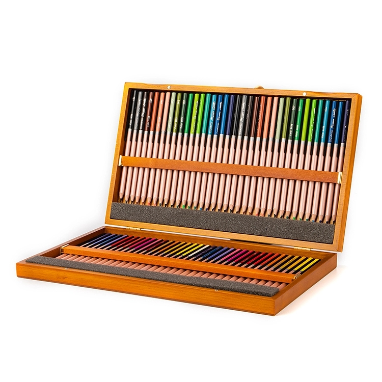 GSF Professional 72-pcs Wooden Box Pencil Art Drawing Set For Students Tenngers Aadults