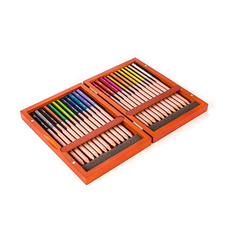 GSF Exquisite 25-pcs Wooden Box Pencil Art Set for students or adults